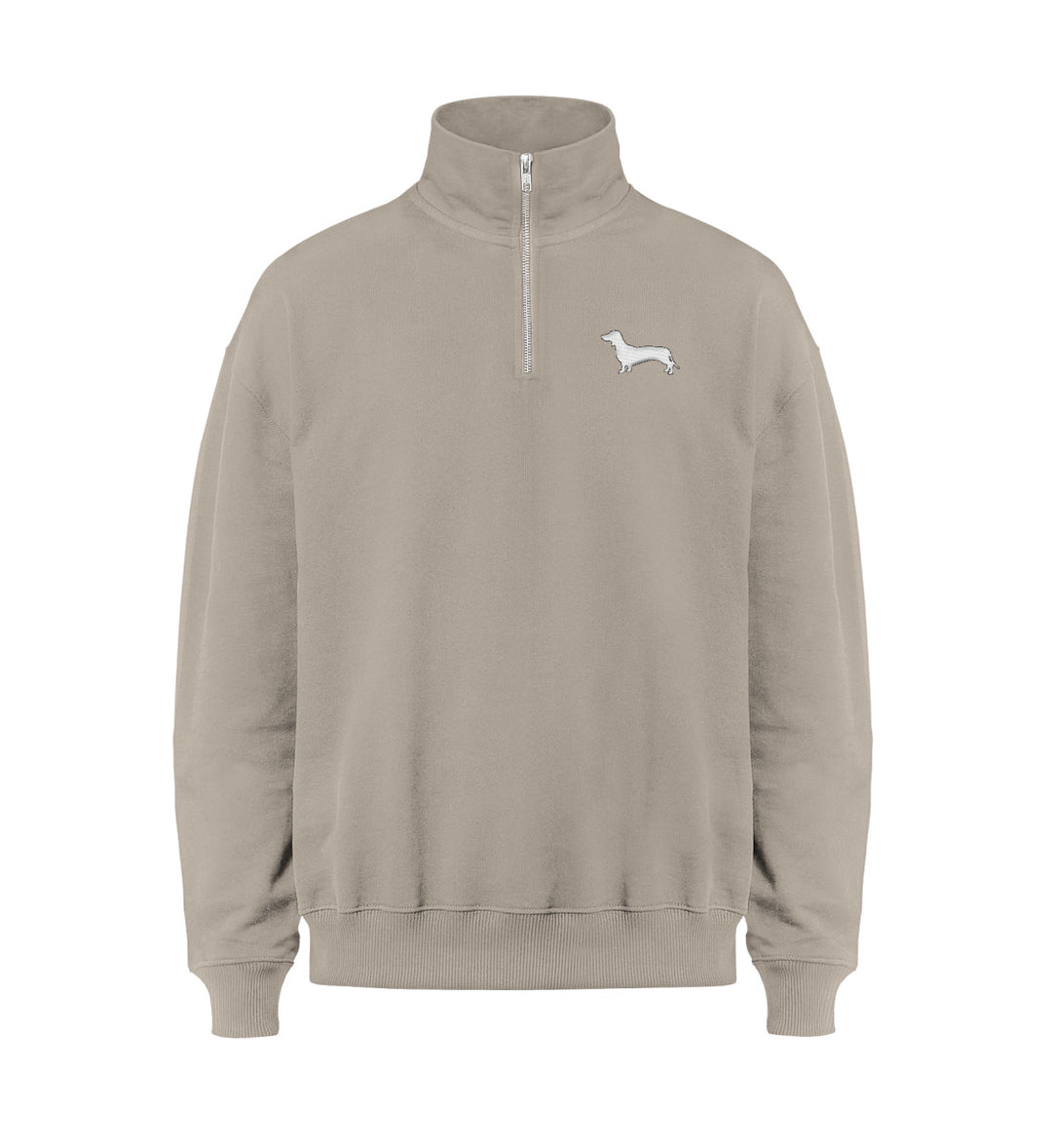 Bio Half-Zip Sweater ARIS – Kurzhaarteckel Stick Edition mit Hundesilhouette – MeinJagdhund.Club
-Desert Dust-7081