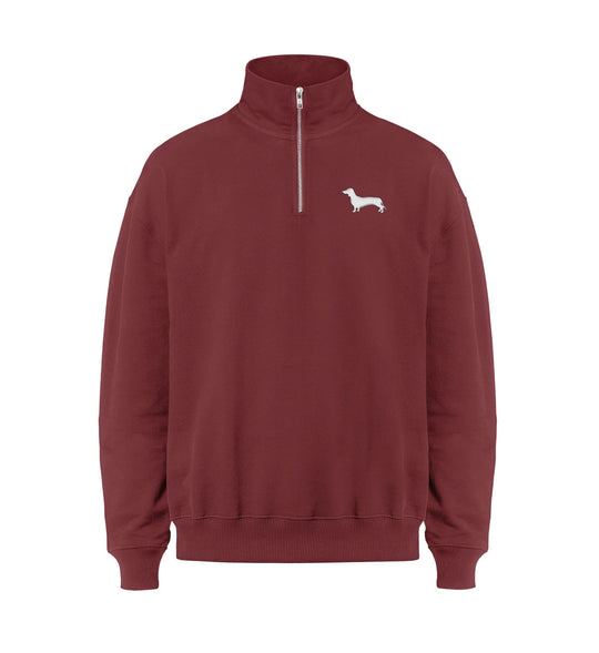 Bio Half-Zip Sweater ARIS – Kurzhaarteckel Stick Edition mit Hundesilhouette – MeinJagdhund.Club
-Red Earth-7179