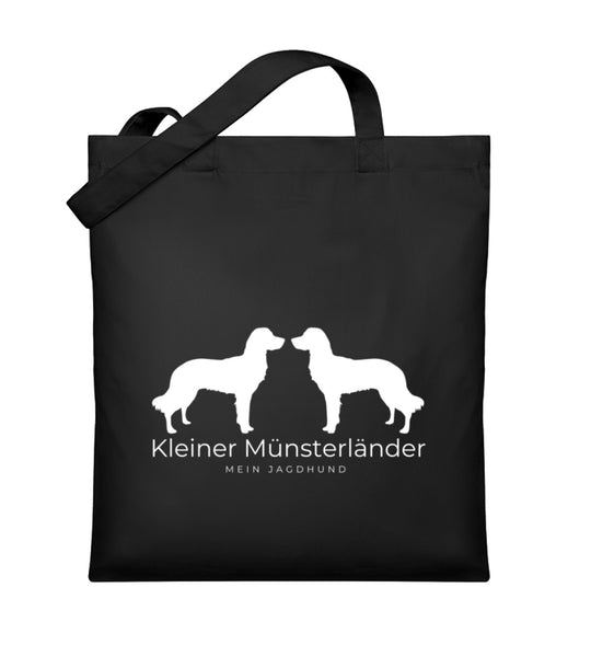 Organic Jutebeutel ALEX – Kleiner Münsterländer Edition mit charakterstarkem Silhouetten-Print – MeinJagdhund.Club
-Black-16
