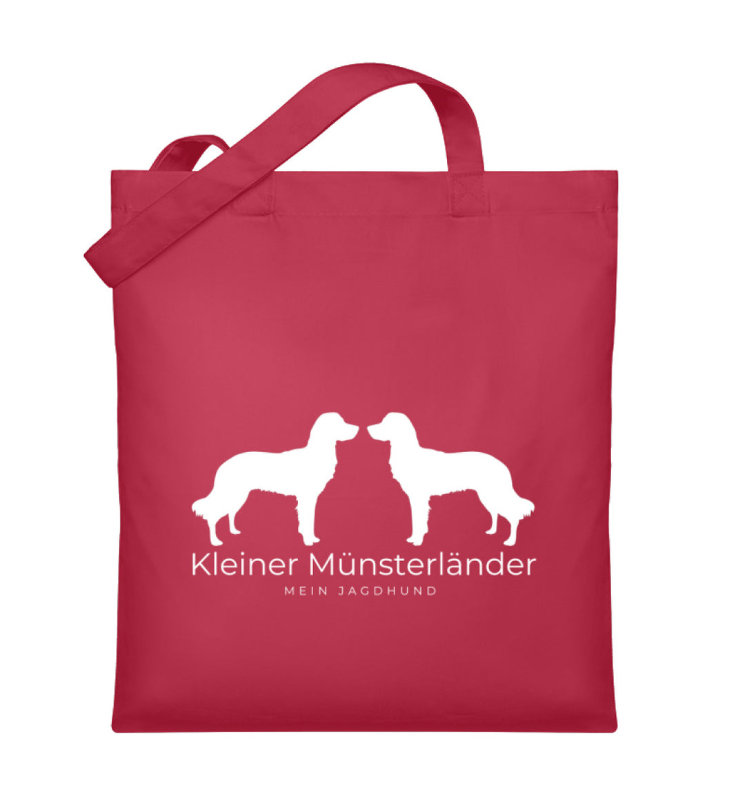 Organic Jutebeutel ALEX – Kleiner Münsterländer Edition mit charakterstarkem Silhouetten-Print – MeinJagdhund.Club
-Classic Red-7010