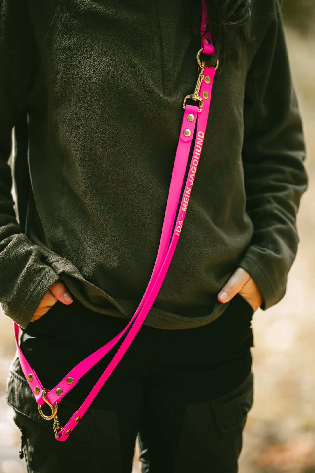 Biothane Umhängeleine – maßgefertigte Hundeleine mit Namensdruck für Jagd & Alltag – MeinJagdhund.Club
5