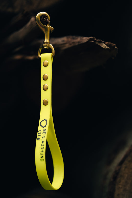 Biothane Kurzführer 19mm – personalisierbare Nahführleine für Jagdhunde – MeinJagdhund.Club
