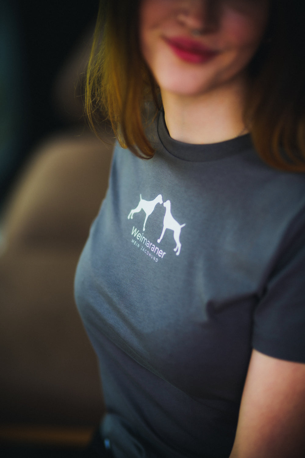 Premium Organic Shirt "ALFRIDA" – Kleiner Münsterländer Edition