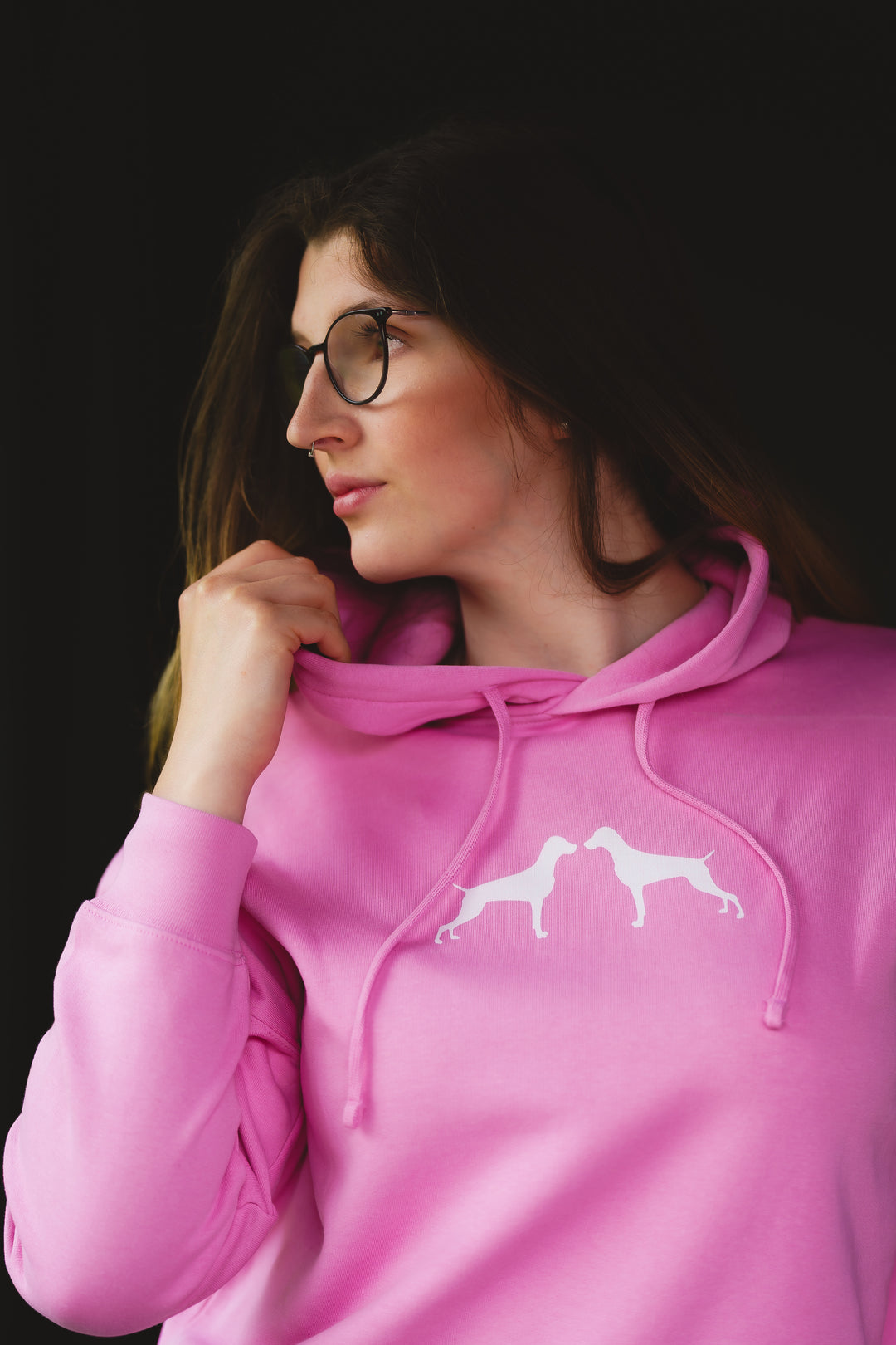 Premium Damen Boxcut Hoodie "AUNE" – Magyar Vizsla Edition