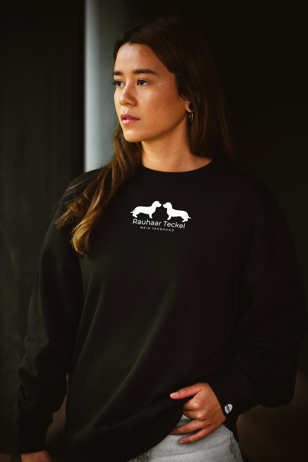 ALIX Oversized Sweater – mit großem Silhouettendruck und modernem Schnitt
