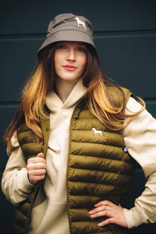 Organic Bucket Hat „ASGER“ – Kleiner Münsterländer Edition