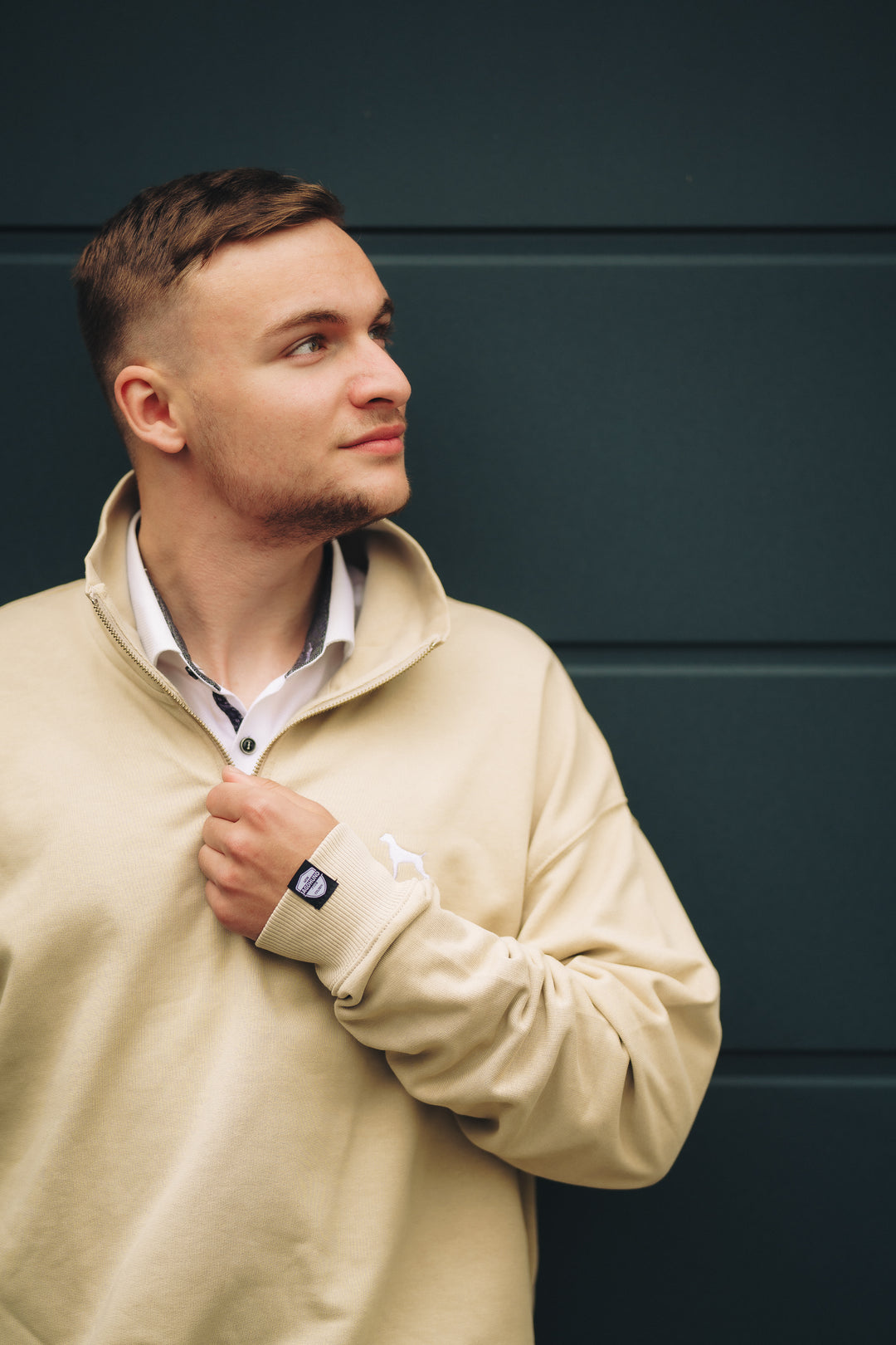 Bio Half-Zip Sweater ARIS mit Stick, jagdlich & nachhaltig, für Alltag & Revier
