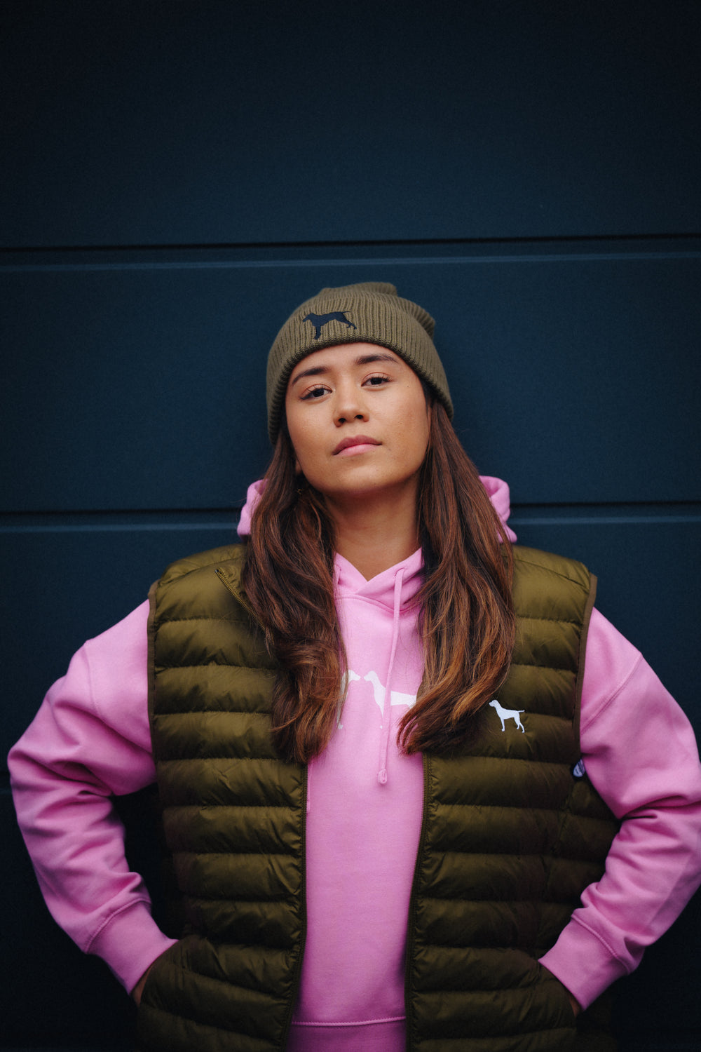 Premium Damen Boxcut Hoodie "AUNE" – Magyar Vizsla Edition