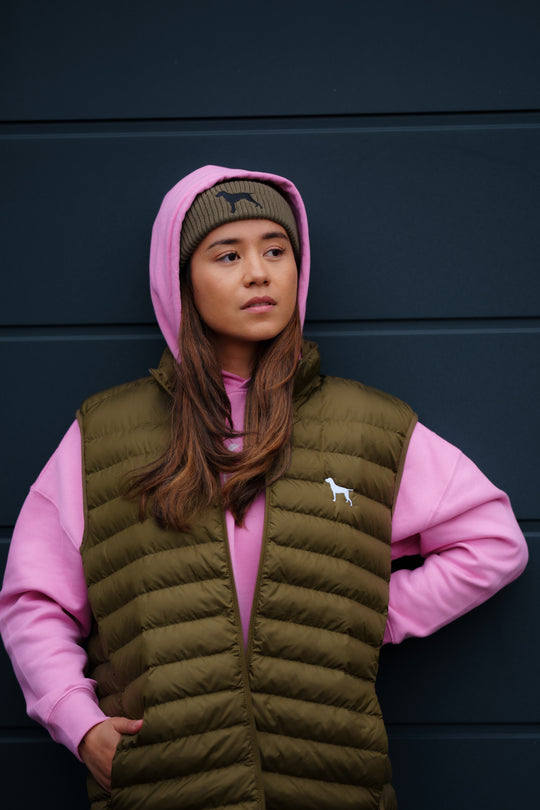 Premium Damen Boxcut Hoodie "AUNE" – Rauhaarteckel Edition