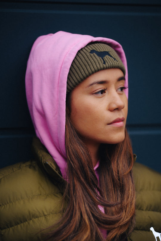 Premium Damen Boxcut Hoodie "AUNE" – Magyar Vizsla Edition