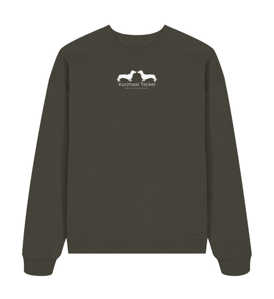 ALIX Oversized Bio Sweater – Kurzhaarteckel Edition mit Doppel-Silhouetten Frontdruck – MeinJagdhund.Club
-Khaki-7072