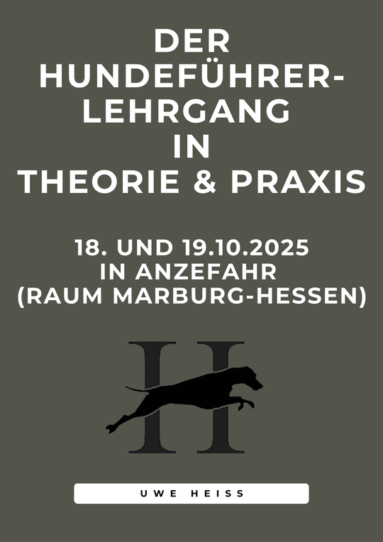 Live-Seminar mit Uwe Heiß – Ehrliche Hundearbeit!