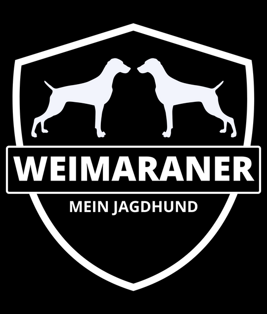 Weimaraner Edition mit edlem Wappenprint für Jäger*innen

