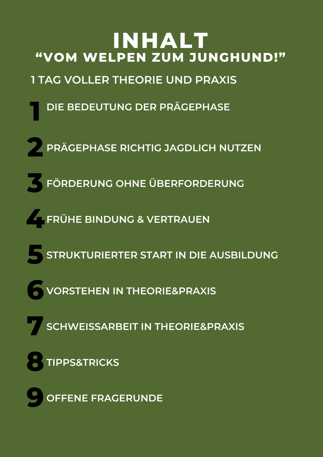 Seminar mit Winfried Edelmann – Jagdhundausbildung von Beginn an richtig gestalten, Februar 2026
