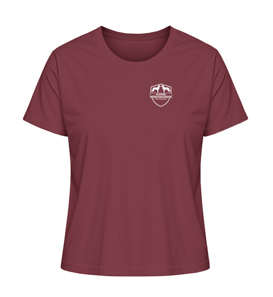 ASTRID Damen Shirt – Kleiner Münsterländer Edition mit Wappenprint – MeinJagdhund.Club
-Burgundy-6974
