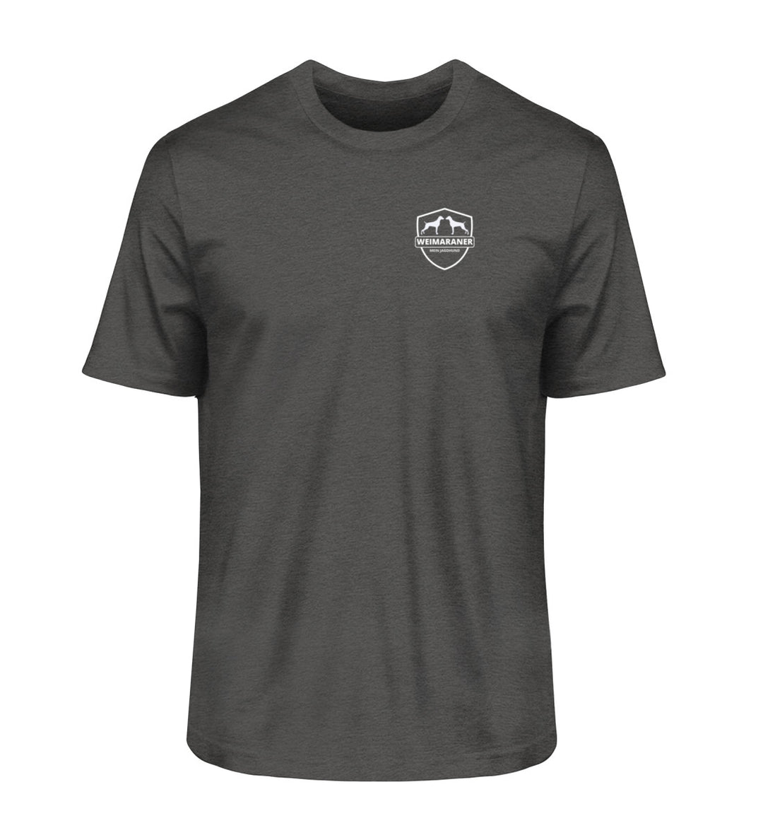 Dark Heather Grey-6881-Weimaraner, ARVID, Bio Shirt, Premium T-Shirt, Jagdhund, Jagdmode, FairWear, Made in Germany, Hundeliebe, Outdoorwear, Geschenkidee, Mein Jagdhund Club, Hundeführer, Jagdoutfit
