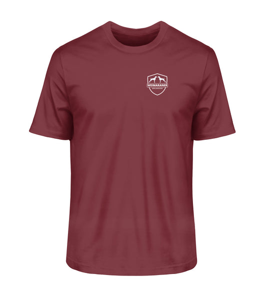 Burgundy-6974-Weimaraner, ARVID, Bio Shirt, Premium T-Shirt, Jagdhund, Jagdmode, FairWear, Made in Germany, Hundeliebe, Outdoorwear, Geschenkidee, Mein Jagdhund Club, Hundeführer, Jagdoutfit

