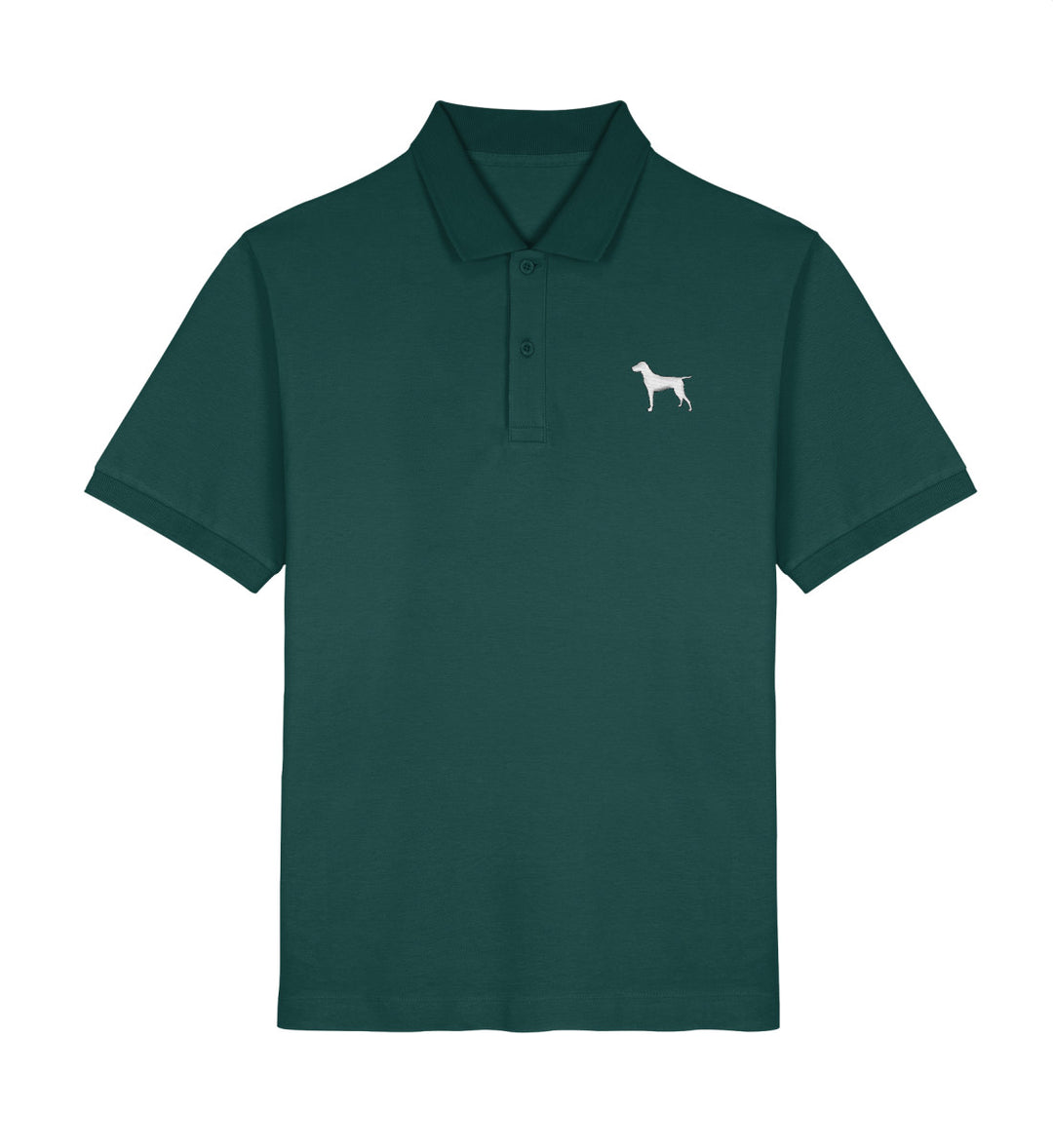 Deutsch Kurzhaar, ASMUND, Bio Poloshirt, Jagdhund, Jagdmode, Mein Jagdhund Club, FairWear, Hundeführer, Outdoorwear, Geschenkidee, Poloshirt Herren, Nachhaltige Jagdbekleidung, Jagdoutfit, Made in Germany
-Glazed Green-7032