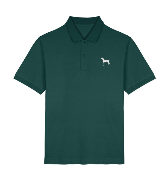 Deutsch Kurzhaar, ASMUND, Bio Poloshirt, Jagdhund, Jagdmode, Mein Jagdhund Club, FairWear, Hundeführer, Outdoorwear, Geschenkidee, Poloshirt Herren, Nachhaltige Jagdbekleidung, Jagdoutfit, Made in Germany
-Glazed Green-7032