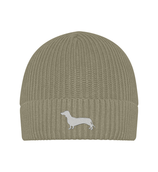 Bio-Strickmütze AUDEN – Kurzhaarteckel Edition mit hochwertigem Stick – MeinJagdhund.Club
-Khaki-651