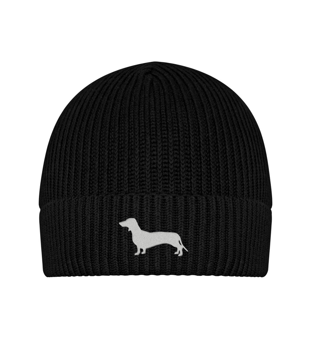 Bio-Strickmütze AUDEN – Kurzhaarteckel Edition mit hochwertigem Stick – MeinJagdhund.Club
-Black-16