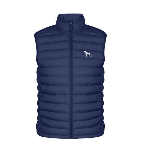 Weimaraner, ARI, Bio Steppweste, Premium Weste, Jagdweste, Jagdhund, Jagdmode, FairWear, Made in Germany, Mein Jagdhund Club, Hundeliebe, Outdoorwear, Geschenkidee, Hundeführer, Jagdoutfit, Silhouettenstick
-French Navy-6057