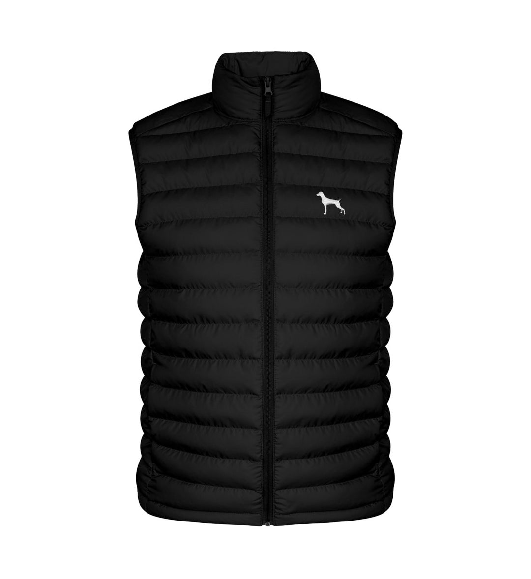 Weimaraner, ARI, Bio Steppweste, Premium Weste, Jagdweste, Jagdhund, Jagdmode, FairWear, Made in Germany, Mein Jagdhund Club, Hundeliebe, Outdoorwear, Geschenkidee, Hundeführer, Jagdoutfit, Silhouettenstick
-Black-16
