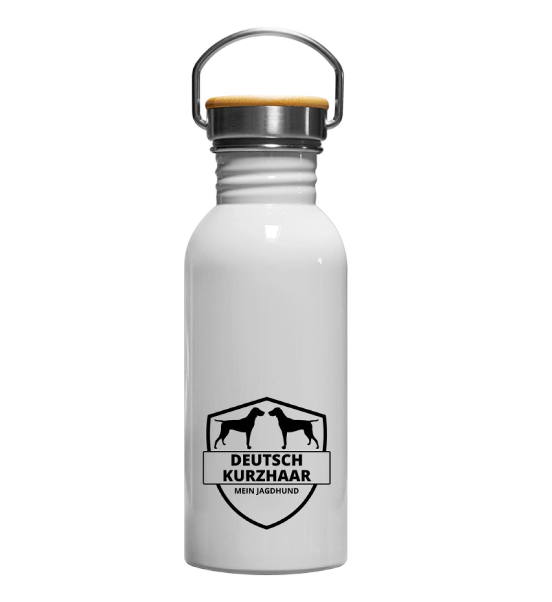 Deutsch Kurzhaar, AUDUN, Edelstahl-Trinkflasche, Jagdzubehör, Jagdgeschenk, Mein Jagdhund Club, Hundeführer, Outdoor, Nachhaltig, Geschenkidee, Made in Germany
-White-3