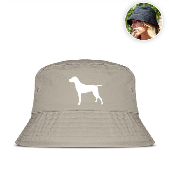 Deutsch Kurzhaar, ASGER, Bucket Hat, Jagdhut, Hundeführer, Mein Jagdhund Club, Outdoorhut, Geschenkidee, Jagdoutfit, Bio Baumwolle, Made in Germany
-Sand-7153