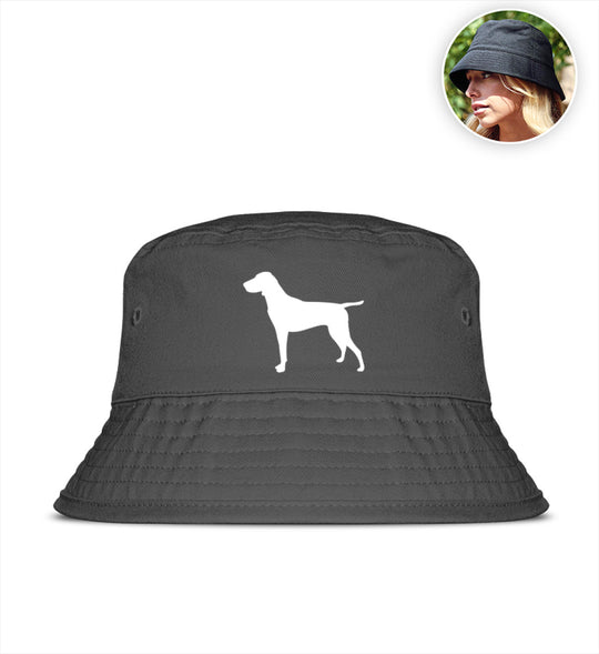 Deutsch Kurzhaar, ASGER, Bucket Hat, Jagdhut, Hundeführer, Mein Jagdhund Club, Outdoorhut, Geschenkidee, Jagdoutfit, Bio Baumwolle, Made in Germany
-Graphite Grey-7210