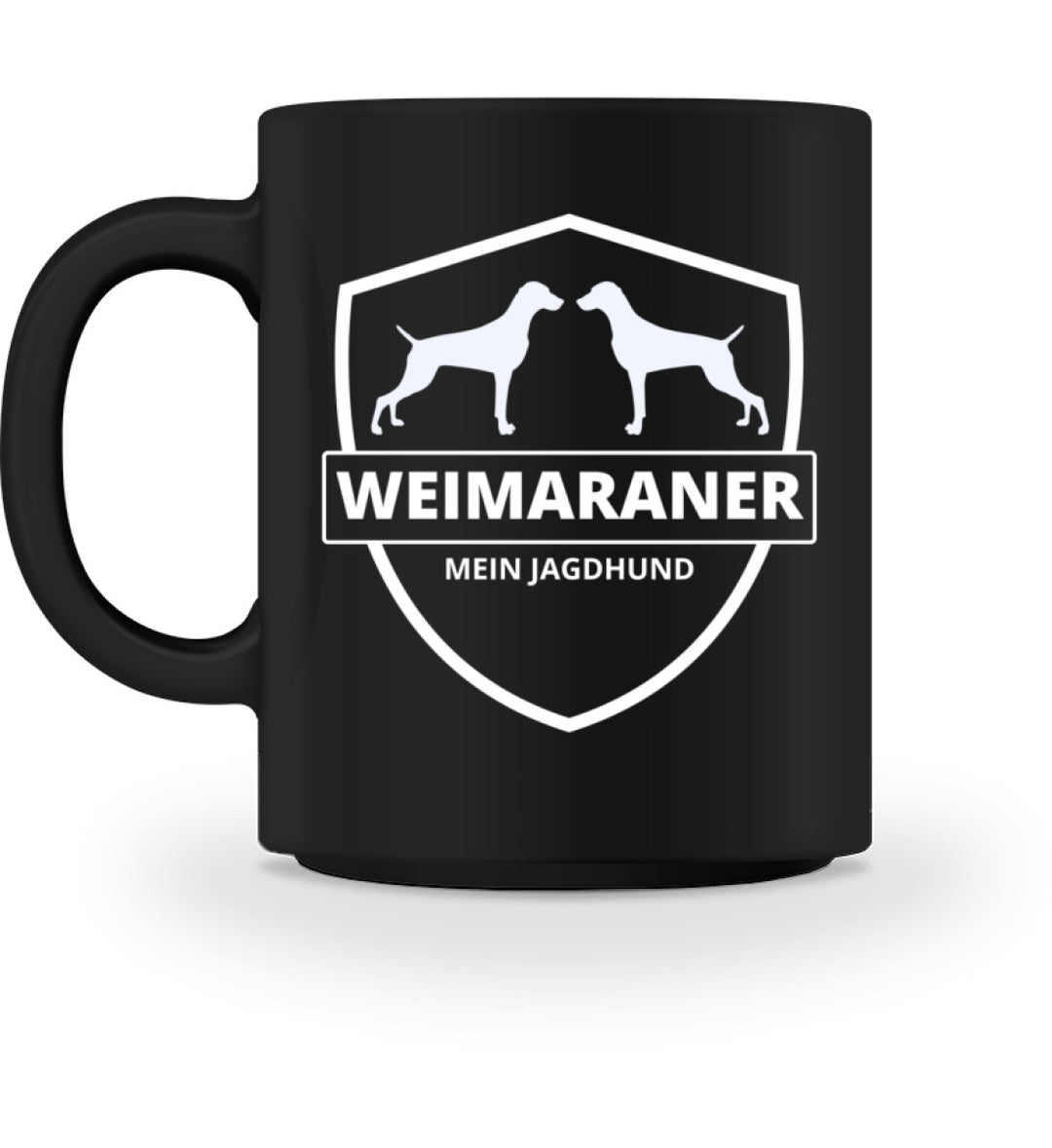 Black-16-Weimaraner, ALF, Jagdhund Tasse, Keramiktasse, Hundeführer, Geschenkidee, Frühstück mit Hund, Jagdaccessoire, Mein Jagdhund Club, Hundeliebe, Made in Germany, Sublimationsdruck, Outdoor Tasse, Jägertasse
