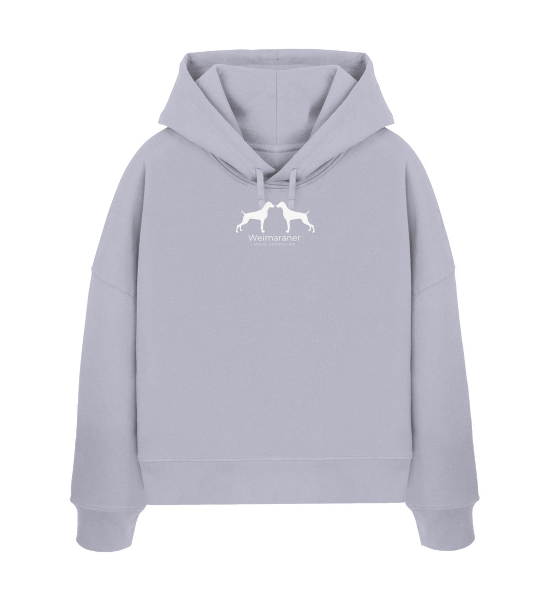 Weimaraner, AUNE, Damen Hoodie, Boxcut Hoodie, Bio Hoodie, Jagdhund, Jagdmode, Hundeführerin, Hundeliebe, Mein Jagdhund Club, Premium Hoodie, FairWear, Made in Germany, Geschenkidee, Nachhaltige Kleidung
-Lavender-7235