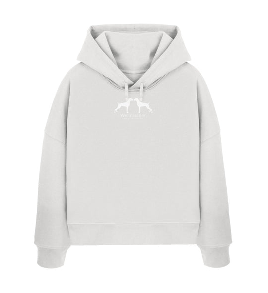 Weimaraner, AUNE, Damen Hoodie, Boxcut Hoodie, Bio Hoodie, Jagdhund, Jagdmode, Hundeführerin, Hundeliebe, Mein Jagdhund Club, Premium Hoodie, FairWear, Made in Germany, Geschenkidee, Nachhaltige Kleidung
-Cool Heather Grey-7245