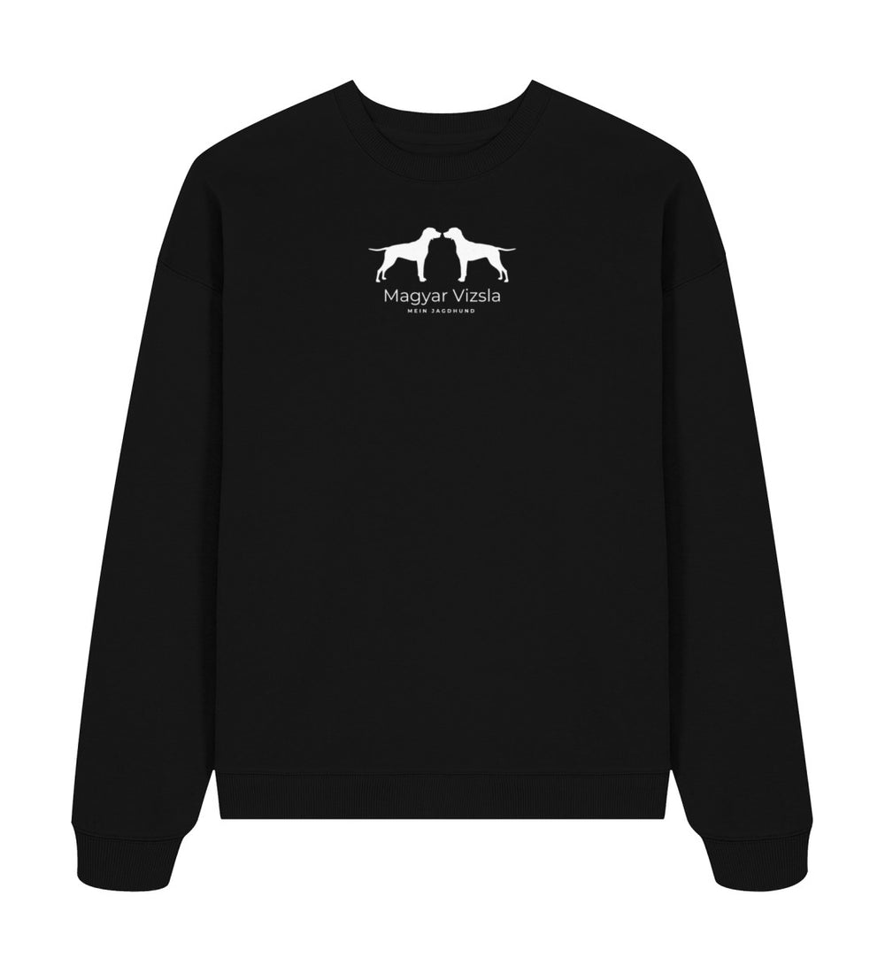 ALIX Oversized Sweater – Magyar Vizsla Edition mit doppelt gedrucktem Motiv – MeinJagdhund.Club
_Black-16
