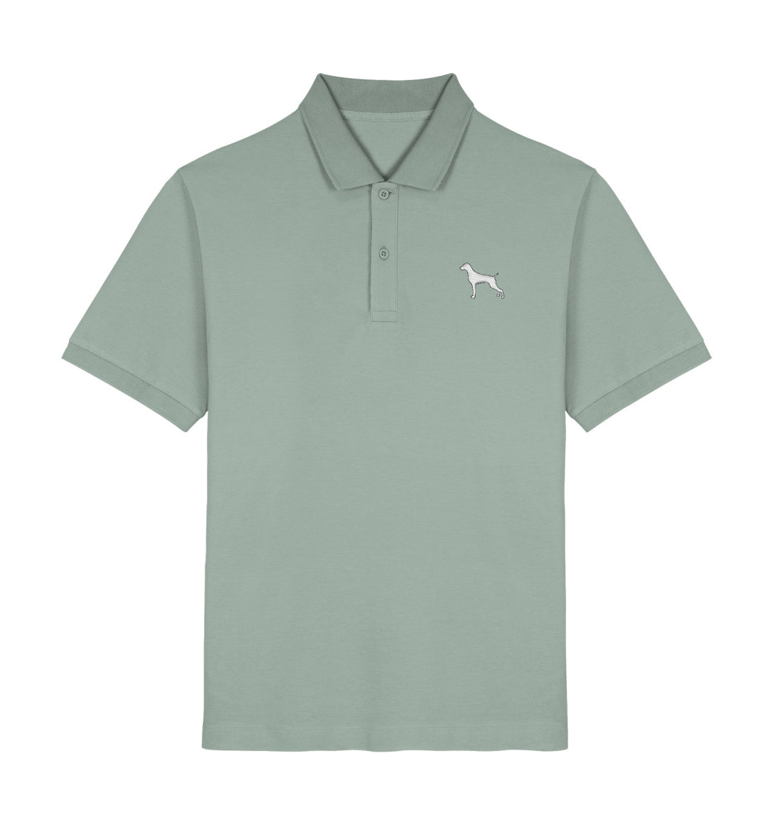 Weimaraner, ASMUND, Bio Poloshirt, Jagdhund, Poloshirt Stick, Mein Jagdhund Club, Made in Germany, FairWear, Geschenkidee, Hundeliebe, Outdoorwear, Hundeführer, Jagdmode, Silhouettenstick, Jagdoutfit
-Aloe-7137