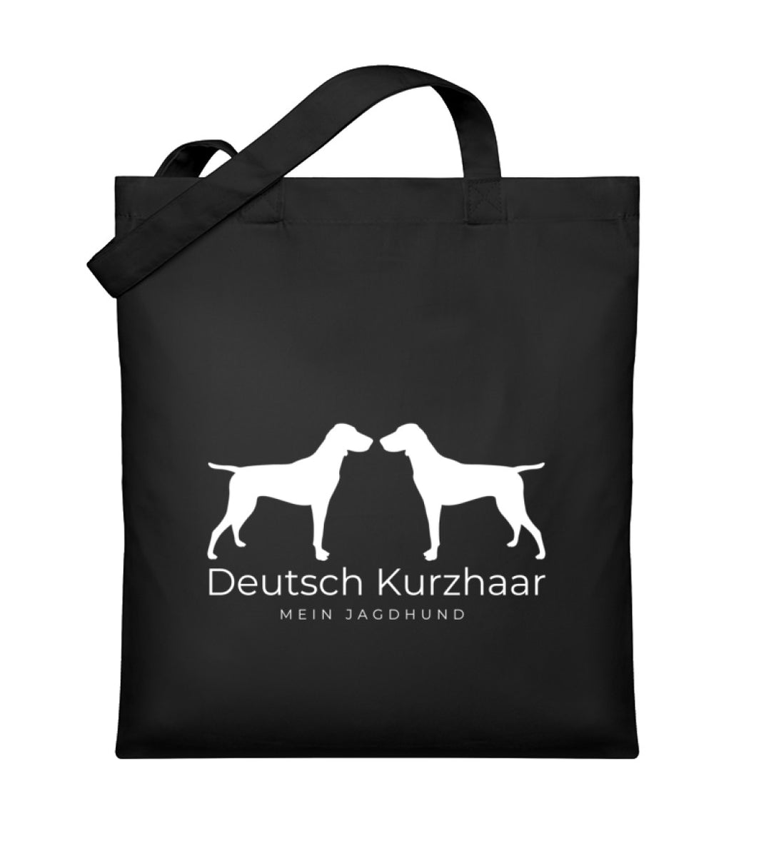 Deutsch Kurzhaar, ALEX, Jutebeutel, Bio Baumwolle, Mein Jagdhund Club, Jagdtasche, Geschenkidee, Hundetasche, Outdoor, Hundeführer, Fair produziert, Made in Germany
-Black-16