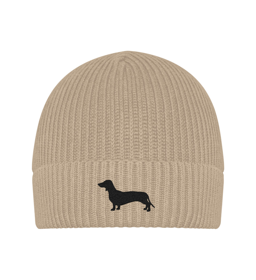 Bio-Strickmütze ARIAN – Kurzhaarteckel Edition mit schwarzem Stick – MeinJagdhund.Club
-Heather Sand-6886