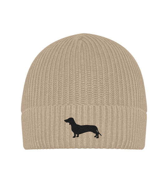 Bio-Strickmütze ARIAN – Kurzhaarteckel Edition mit schwarzem Stick – MeinJagdhund.Club
-Heather Sand-6886